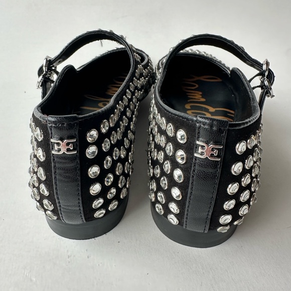 Sam Edelman Alvin Slip-On Loafer Ballet Flats Suede Buckle Gem Women's 7,5 - Picture 6 of 9